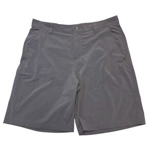 Columbia Mens Gray Omni-Shade Hiking Fishing Shorts Size 38W‎ Quick Dry Pockets